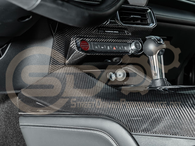 2024-UP FORD MUSTANG S650 | CARBON FIBER  ALL INCLUSIVE CENTER CONSOLE COVER